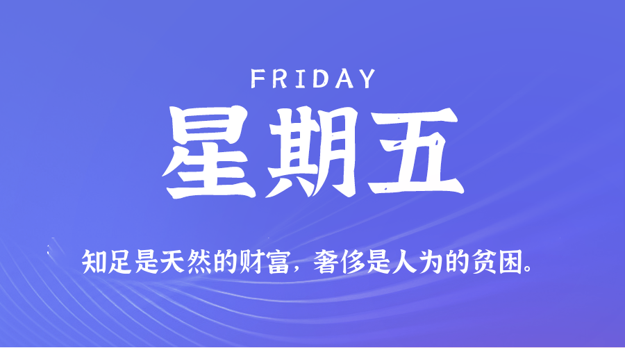 05日09日，星期五，在这里每天60秒读懂世界！